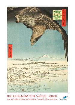 Kunstkalender. Titelblatt zum Kalender "DIe Eleganz der Vögel in historischen japanischen Holzschnitten"